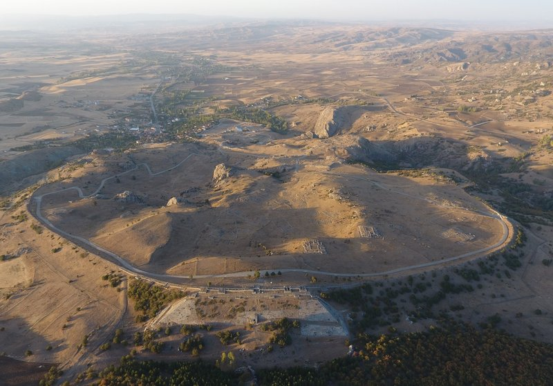 Aerial view of the archaeological landscape for the HIPAP project