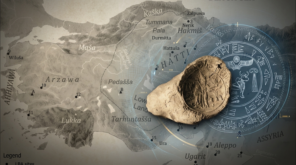 Hittite clay sealing and historical map: trust and accountability project